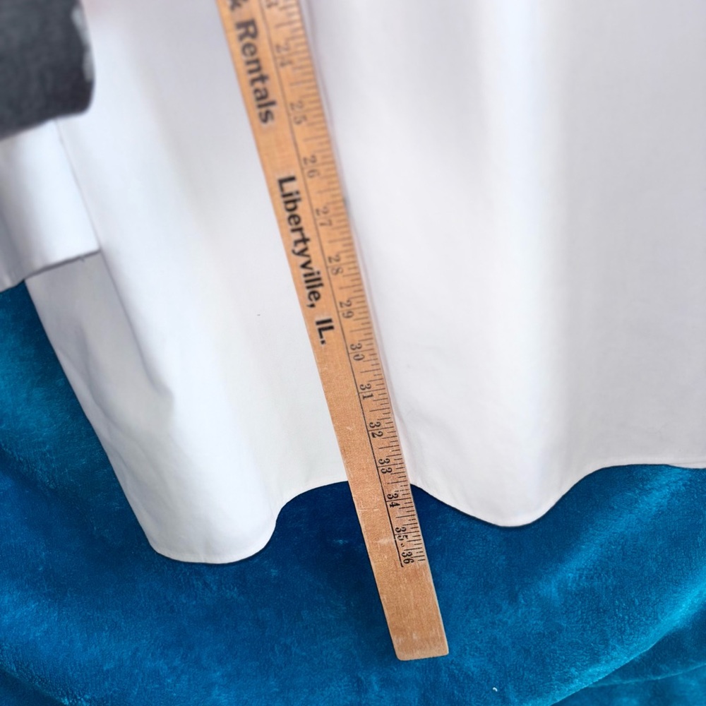 Jos. A. Bank Traveler Traditional fit Crisp White Cotton Dress Shirt Size 18-33 - Picture 12 of 14